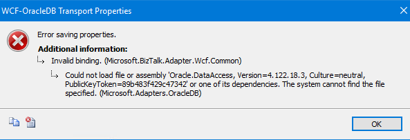 Could not load file or assembly Oracle.DataAccess.